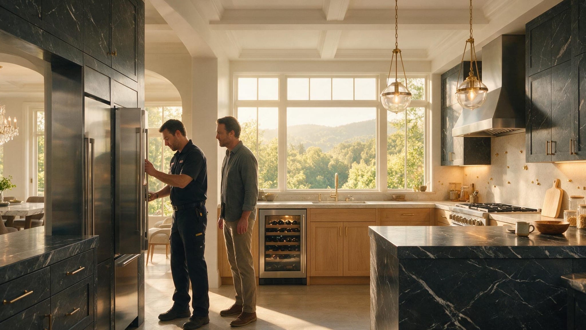 Monogram appliance specialist in a luxury kitchen